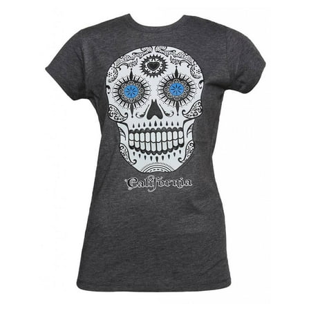 On trend Intricate Teal Blue And Black Sugar Skull Standard Unisex T-shirt